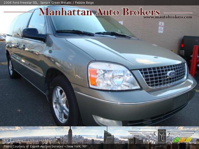 Spruce Green Metallic / Pebble Beige 2006 Ford Freestar SEL