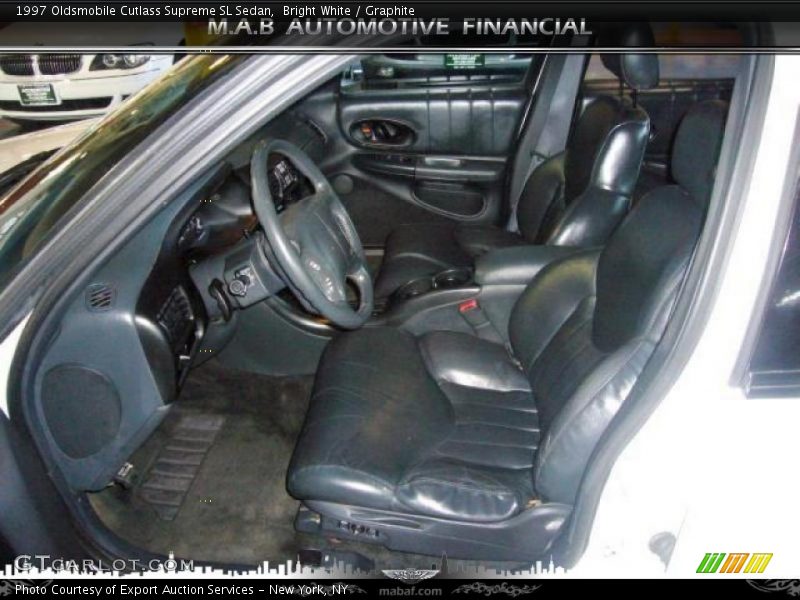 Bright White / Graphite 1997 Oldsmobile Cutlass Supreme SL Sedan