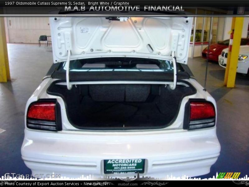Bright White / Graphite 1997 Oldsmobile Cutlass Supreme SL Sedan