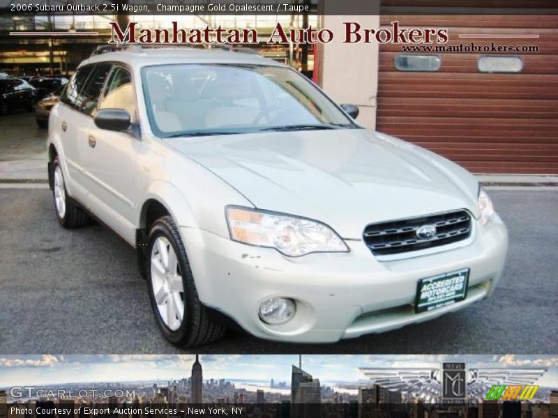 Champagne Gold Opalescent / Taupe 2006 Subaru Outback 2.5i Wagon