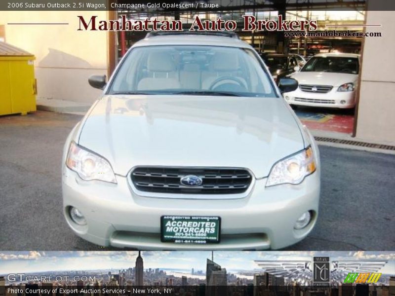 Champagne Gold Opalescent / Taupe 2006 Subaru Outback 2.5i Wagon