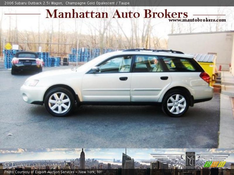 Champagne Gold Opalescent / Taupe 2006 Subaru Outback 2.5i Wagon