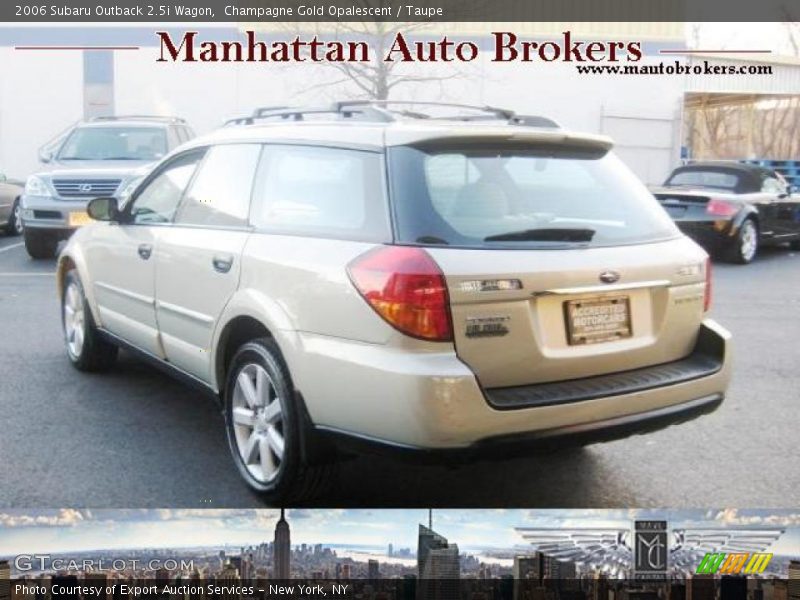 Champagne Gold Opalescent / Taupe 2006 Subaru Outback 2.5i Wagon