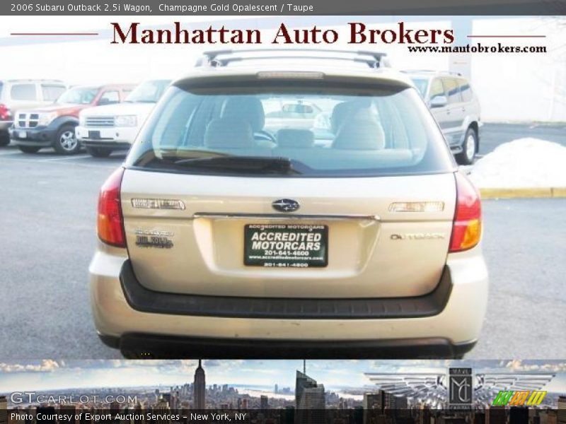 Champagne Gold Opalescent / Taupe 2006 Subaru Outback 2.5i Wagon