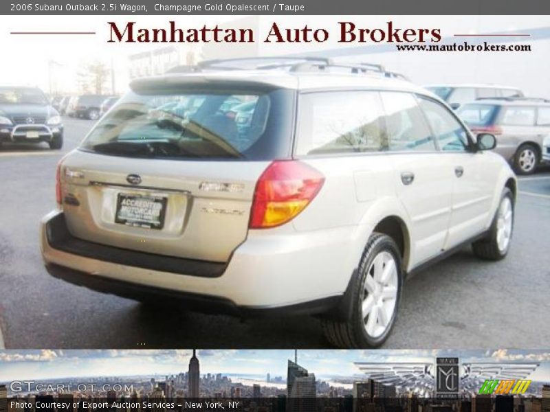 Champagne Gold Opalescent / Taupe 2006 Subaru Outback 2.5i Wagon