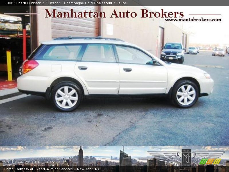 Champagne Gold Opalescent / Taupe 2006 Subaru Outback 2.5i Wagon