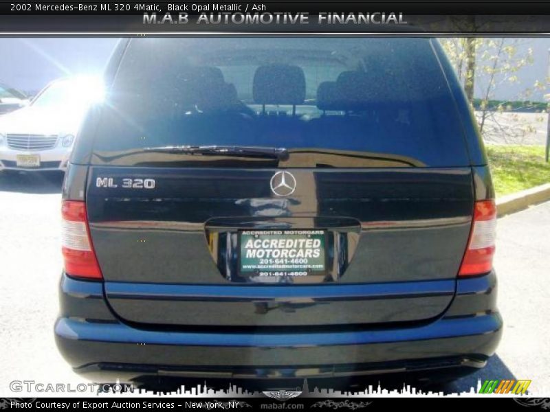 Black Opal Metallic / Ash 2002 Mercedes-Benz ML 320 4Matic