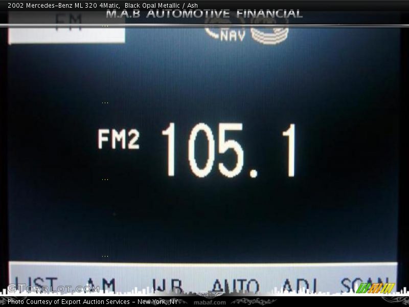 Black Opal Metallic / Ash 2002 Mercedes-Benz ML 320 4Matic