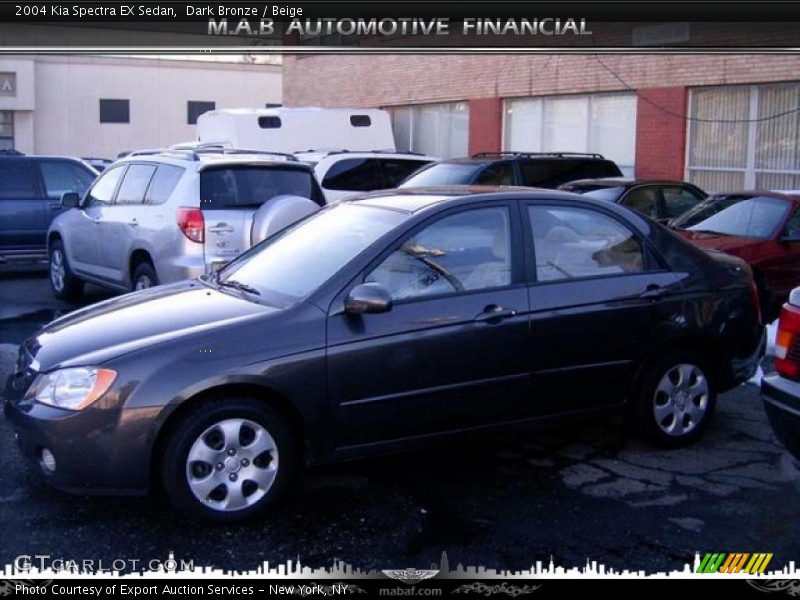 Dark Bronze / Beige 2004 Kia Spectra EX Sedan