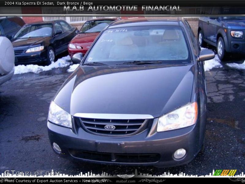 Dark Bronze / Beige 2004 Kia Spectra EX Sedan