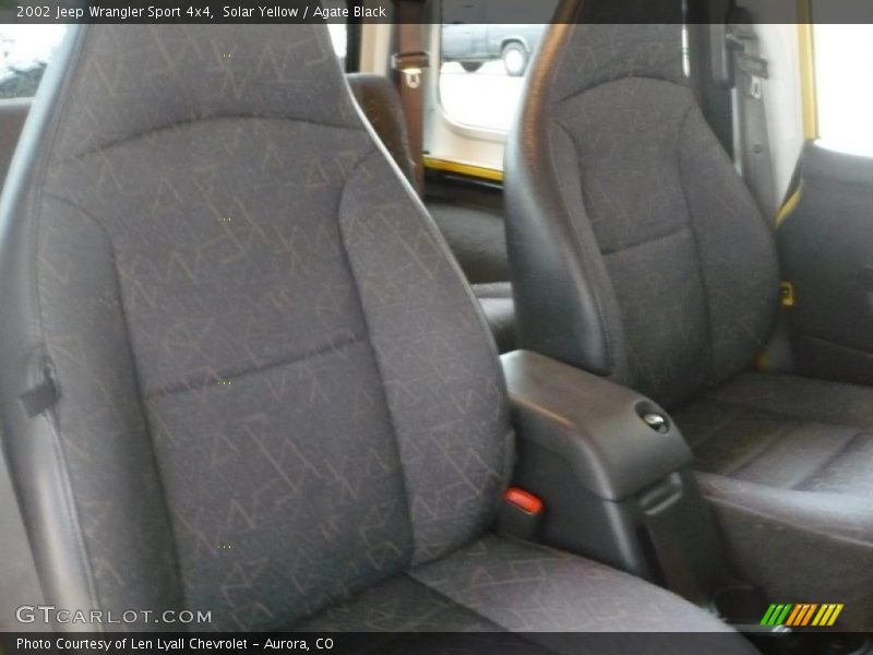 Solar Yellow / Agate Black 2002 Jeep Wrangler Sport 4x4