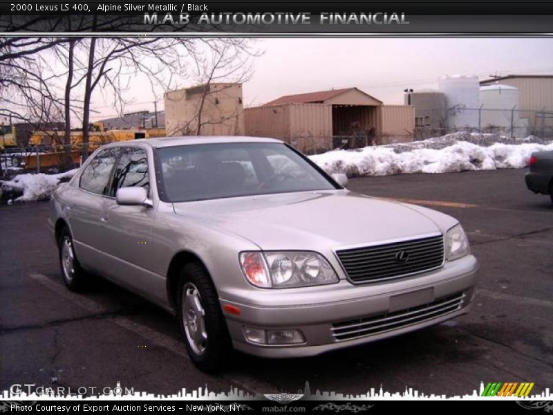 Alpine Silver Metallic / Black 2000 Lexus LS 400
