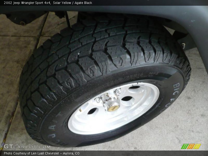 Solar Yellow / Agate Black 2002 Jeep Wrangler Sport 4x4