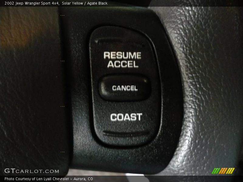 Solar Yellow / Agate Black 2002 Jeep Wrangler Sport 4x4