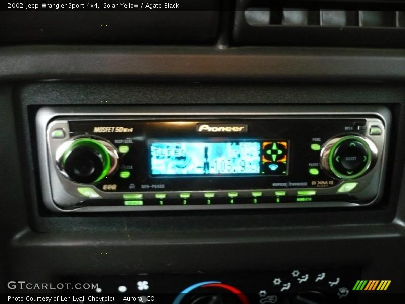 Solar Yellow / Agate Black 2002 Jeep Wrangler Sport 4x4