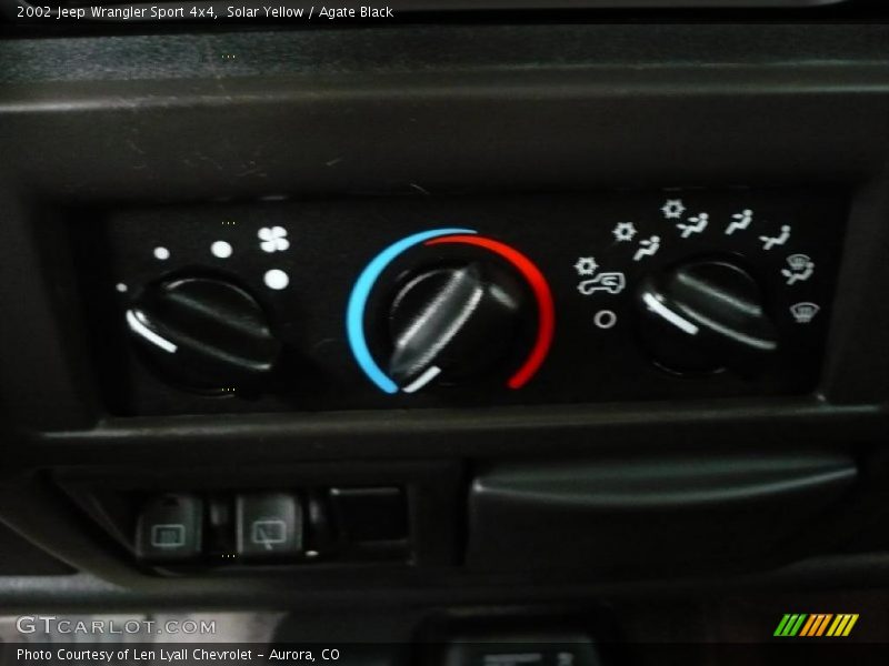 Solar Yellow / Agate Black 2002 Jeep Wrangler Sport 4x4