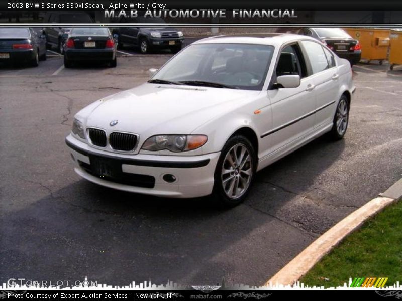 Alpine White / Grey 2003 BMW 3 Series 330xi Sedan