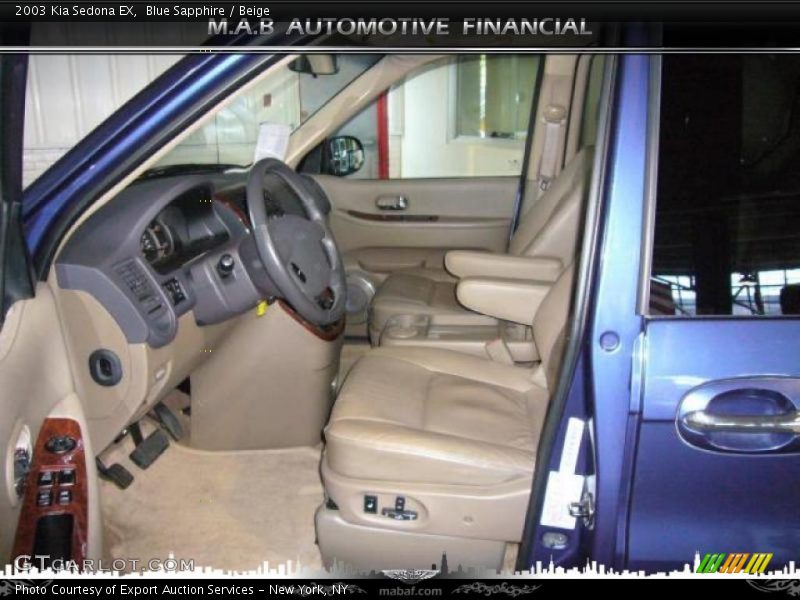 Blue Sapphire / Beige 2003 Kia Sedona EX