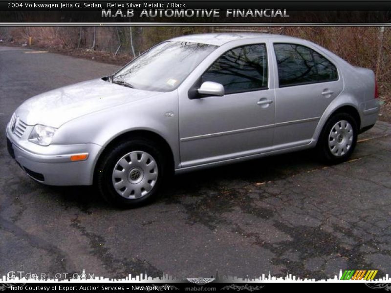 Reflex Silver Metallic / Black 2004 Volkswagen Jetta GL Sedan