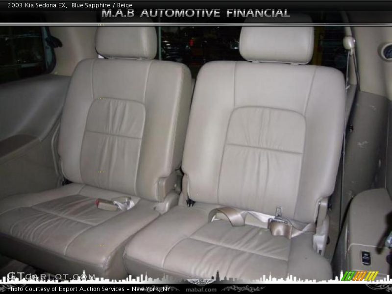 Blue Sapphire / Beige 2003 Kia Sedona EX