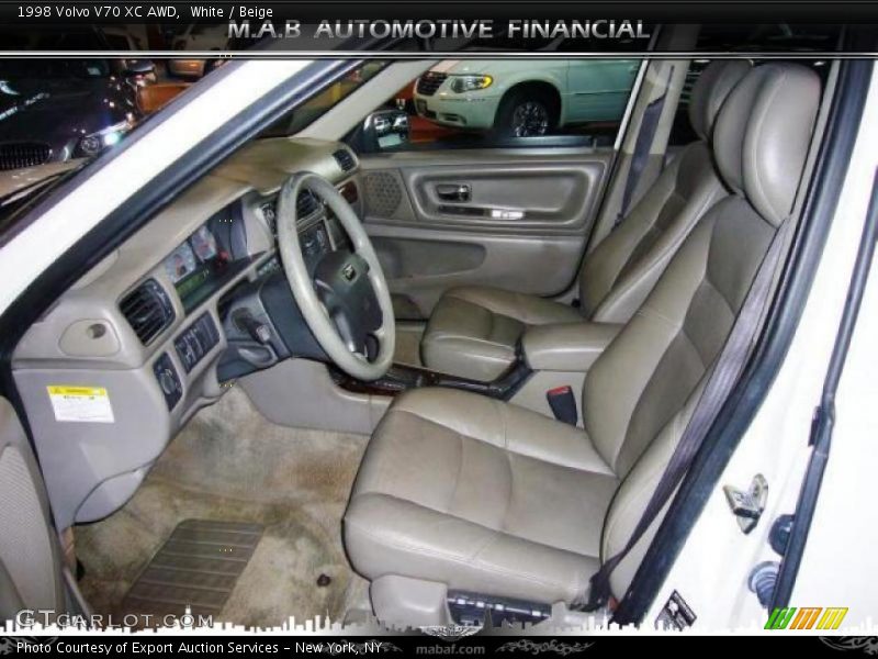 White / Beige 1998 Volvo V70 XC AWD