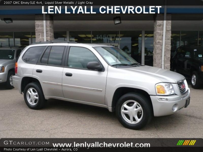 Liquid Silver Metallic / Light Gray 2007 GMC Envoy SLE 4x4