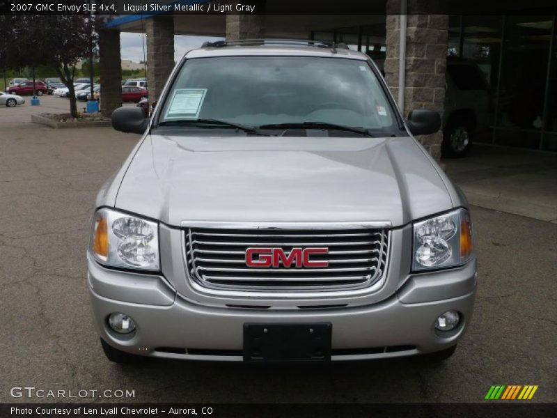 Liquid Silver Metallic / Light Gray 2007 GMC Envoy SLE 4x4