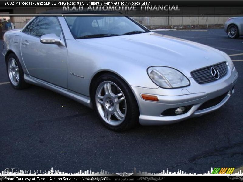 Brilliant Silver Metallic / Alpaca Grey 2002 Mercedes-Benz SLK 32 AMG Roadster