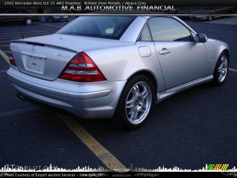 Brilliant Silver Metallic / Alpaca Grey 2002 Mercedes-Benz SLK 32 AMG Roadster
