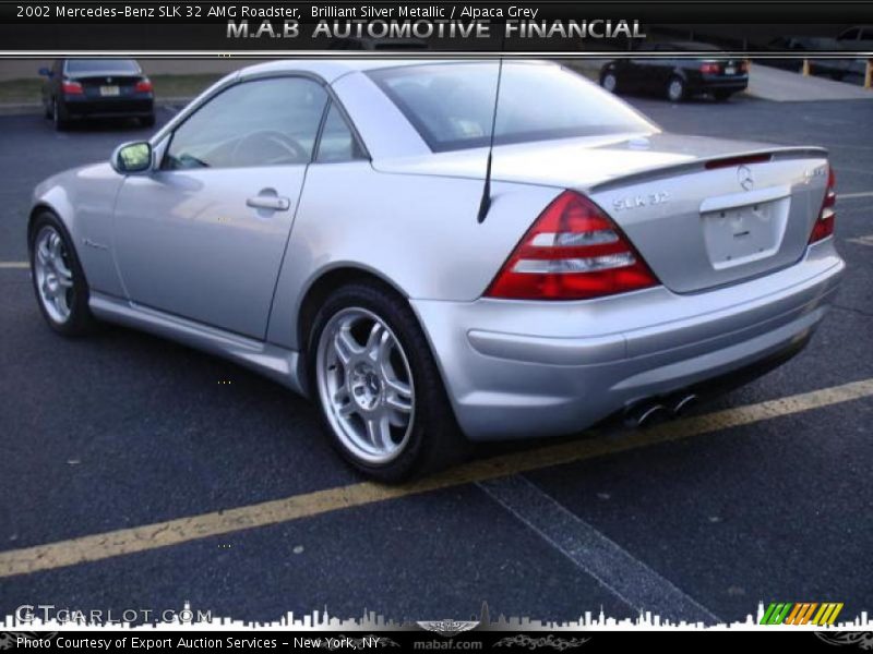 Brilliant Silver Metallic / Alpaca Grey 2002 Mercedes-Benz SLK 32 AMG Roadster