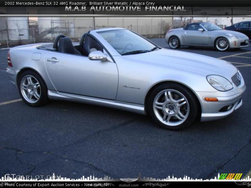 Brilliant Silver Metallic / Alpaca Grey 2002 Mercedes-Benz SLK 32 AMG Roadster