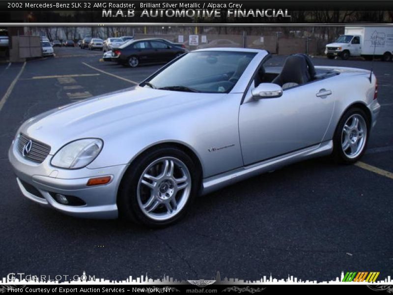 Brilliant Silver Metallic / Alpaca Grey 2002 Mercedes-Benz SLK 32 AMG Roadster