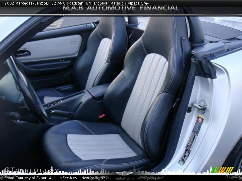 Brilliant Silver Metallic / Alpaca Grey 2002 Mercedes-Benz SLK 32 AMG Roadster