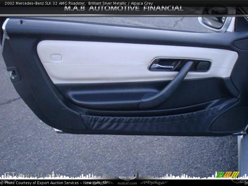 Brilliant Silver Metallic / Alpaca Grey 2002 Mercedes-Benz SLK 32 AMG Roadster