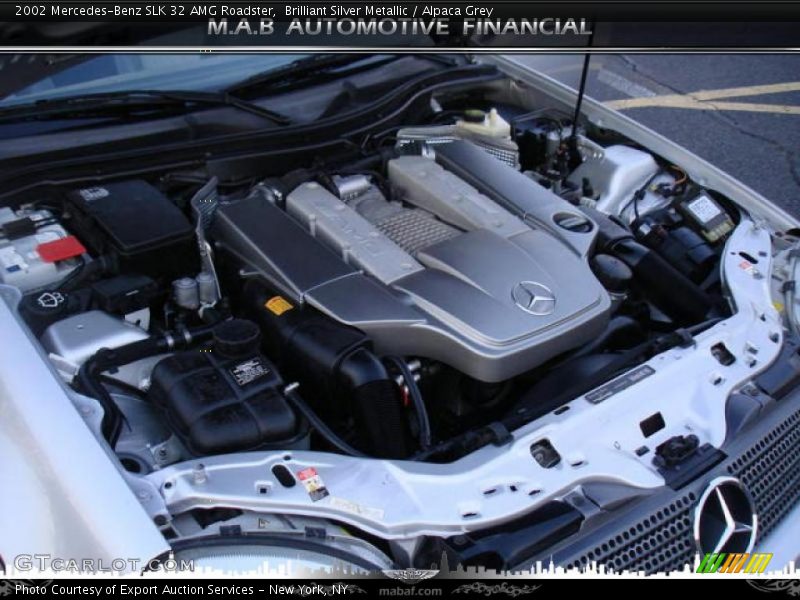 Brilliant Silver Metallic / Alpaca Grey 2002 Mercedes-Benz SLK 32 AMG Roadster