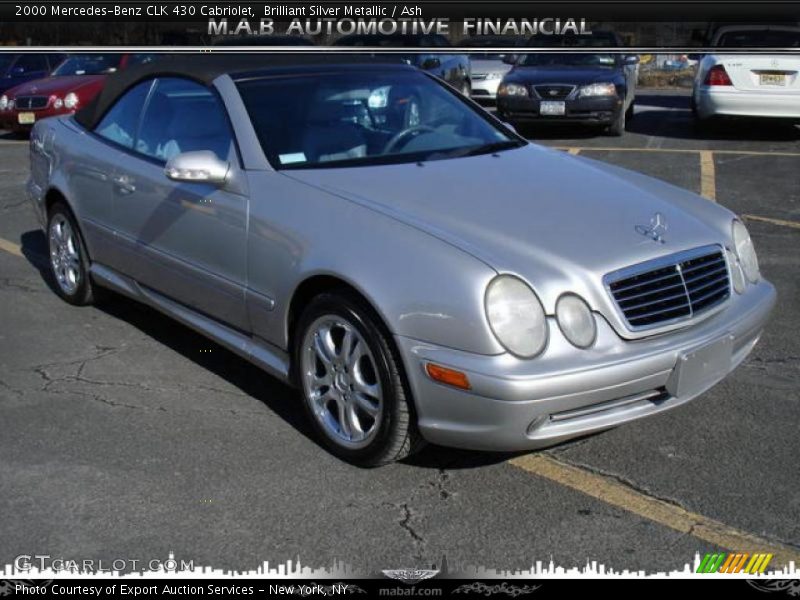 Brilliant Silver Metallic / Ash 2000 Mercedes-Benz CLK 430 Cabriolet