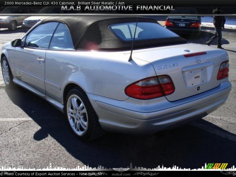 Brilliant Silver Metallic / Ash 2000 Mercedes-Benz CLK 430 Cabriolet