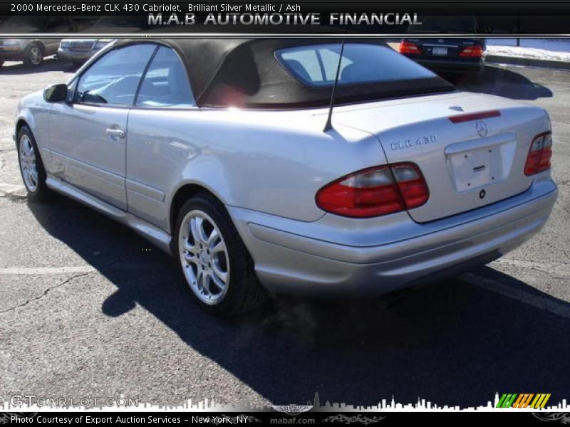 Brilliant Silver Metallic / Ash 2000 Mercedes-Benz CLK 430 Cabriolet