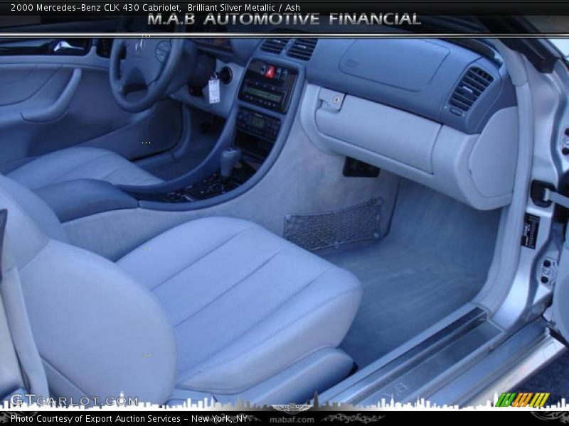 Brilliant Silver Metallic / Ash 2000 Mercedes-Benz CLK 430 Cabriolet