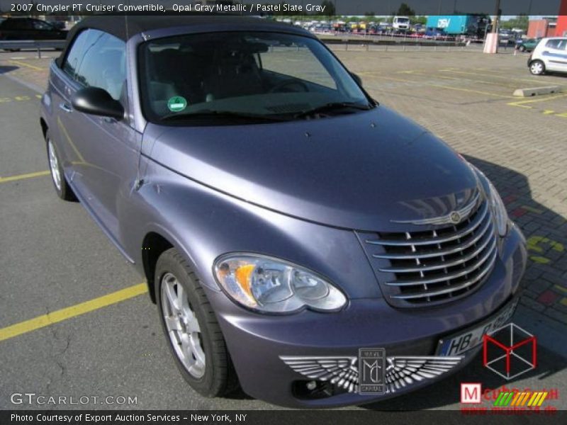 Opal Gray Metallic / Pastel Slate Gray 2007 Chrysler PT Cruiser Convertible