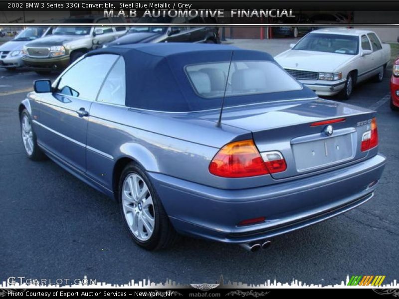 Steel Blue Metallic / Grey 2002 BMW 3 Series 330i Convertible