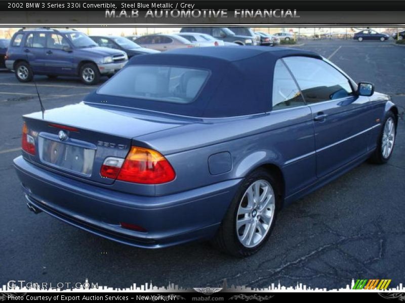 Steel Blue Metallic / Grey 2002 BMW 3 Series 330i Convertible