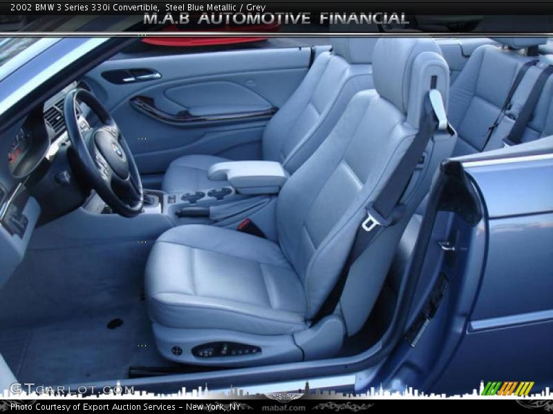 Steel Blue Metallic / Grey 2002 BMW 3 Series 330i Convertible
