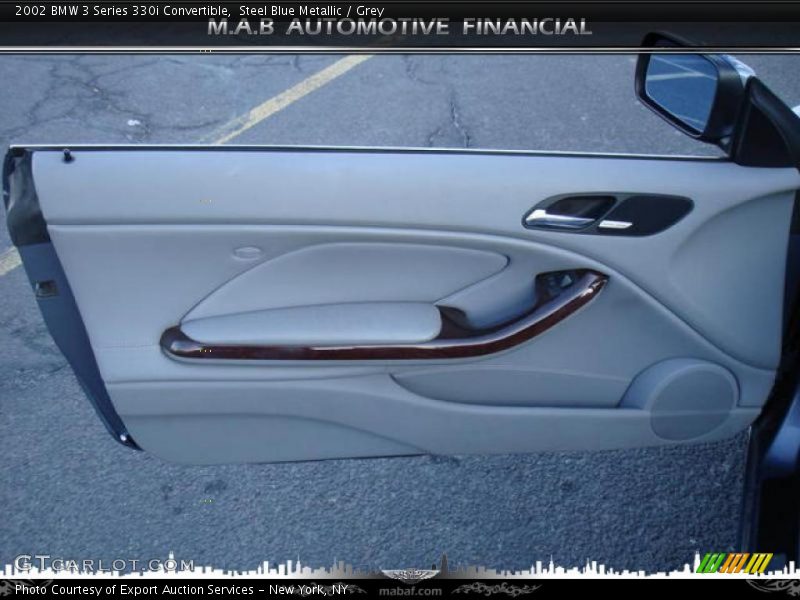Steel Blue Metallic / Grey 2002 BMW 3 Series 330i Convertible