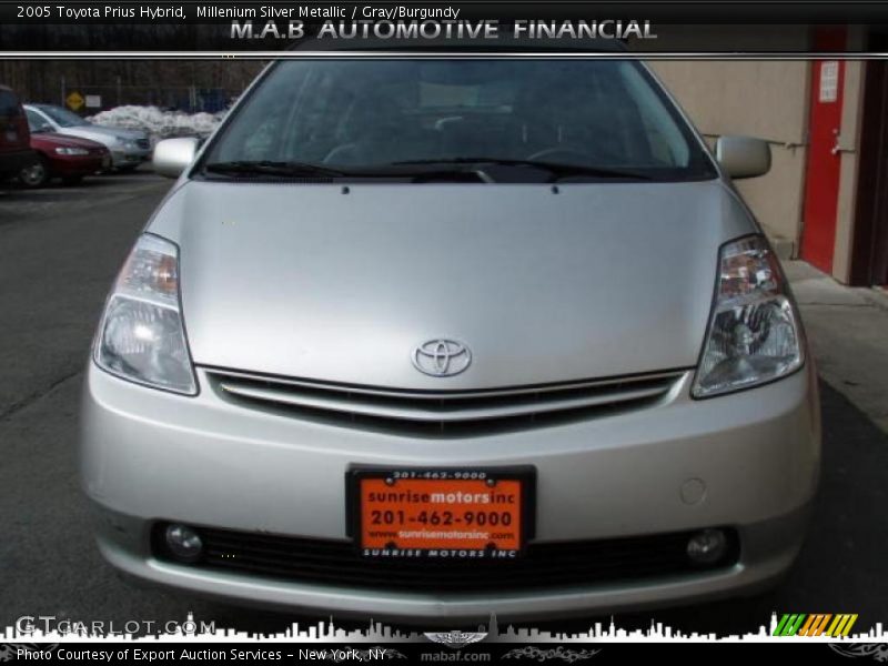 Millenium Silver Metallic / Gray/Burgundy 2005 Toyota Prius Hybrid