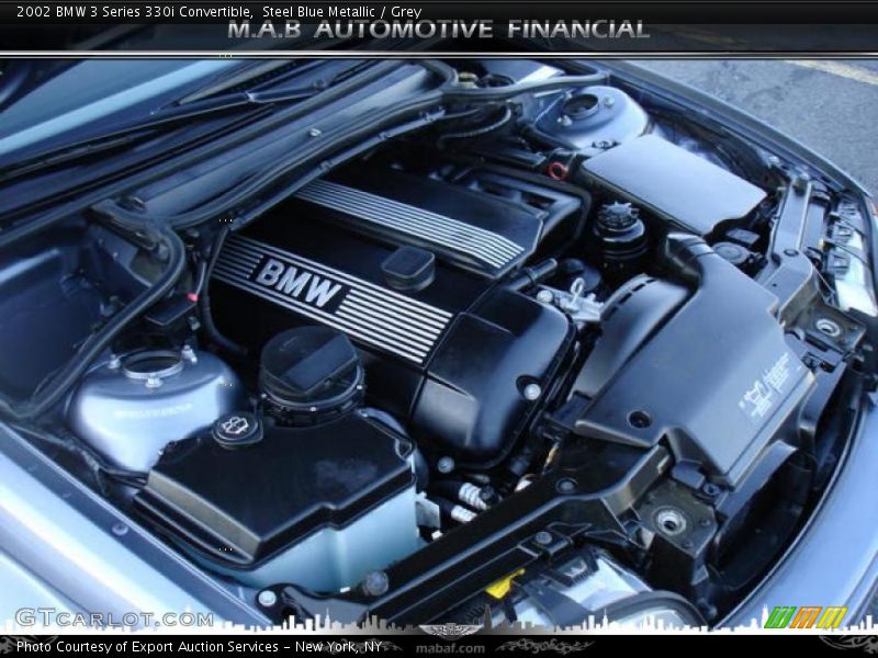 Steel Blue Metallic / Grey 2002 BMW 3 Series 330i Convertible
