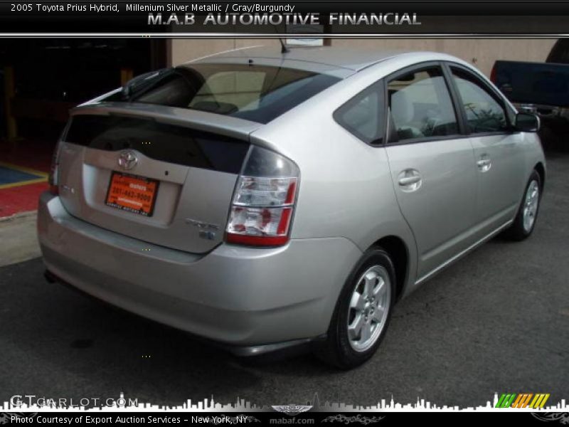 Millenium Silver Metallic / Gray/Burgundy 2005 Toyota Prius Hybrid