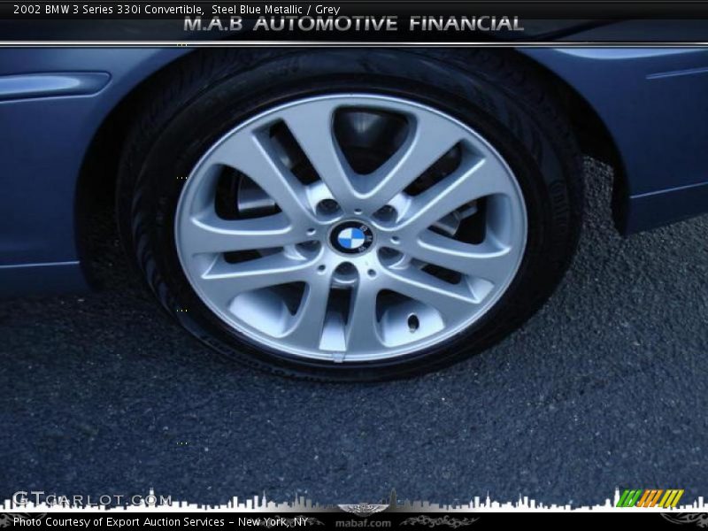 Steel Blue Metallic / Grey 2002 BMW 3 Series 330i Convertible