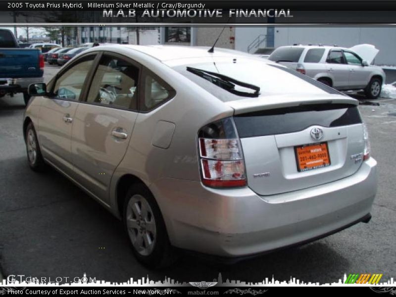 Millenium Silver Metallic / Gray/Burgundy 2005 Toyota Prius Hybrid