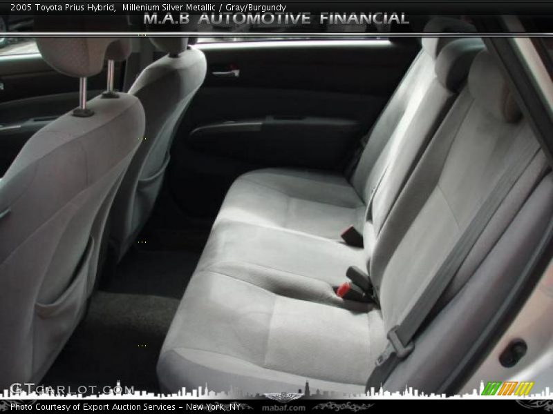 Millenium Silver Metallic / Gray/Burgundy 2005 Toyota Prius Hybrid